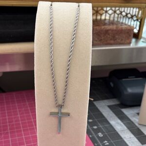 Stainless Steel Cross Pendant Necklace
